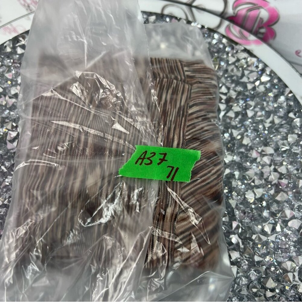Magaschoni tank top stripes Multitone brown cream Sleeveless Tank Top - Picture 7 of 7